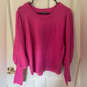 Vince Camuto Women's Fuchsia Crew Neck Sweater